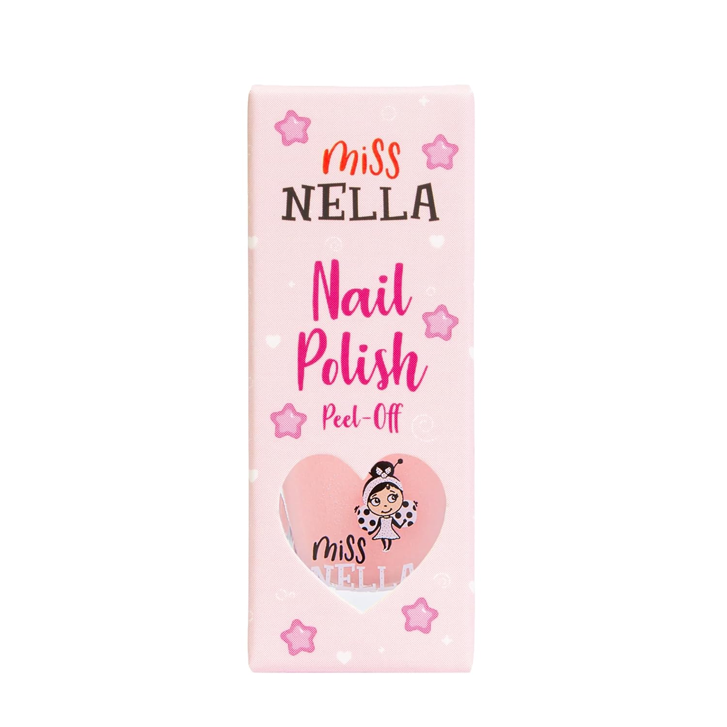 MISS NELLA Safe Special Light Pink Nail Polish for Kids, Non-Toxic & Odor Free Formula for Children and Toddlers, Natural Water Based for Easy Peel Off (Cheeky Bunny)