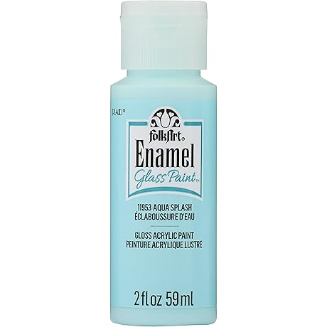 Aqua Splash Enamel Acrylic Craft Paint: Elevate Your DIY Delights with Matte Finish Excellence