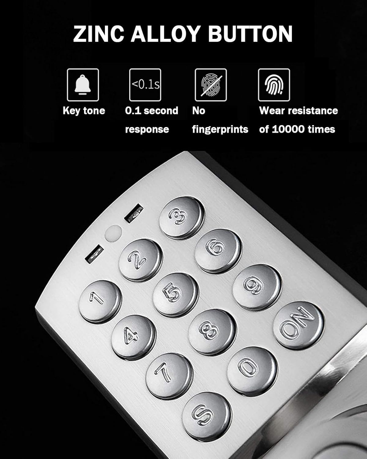 Uр Tо 40% оƒƒ Door Lock with Keypad, Gimkok Commercial Keyless Door Lock and Smart Door Lock Front Door, Interior and Exterior Entry Door Lock with Handle for Bedroom, Office and House Rental, Silvery (Right Hand)