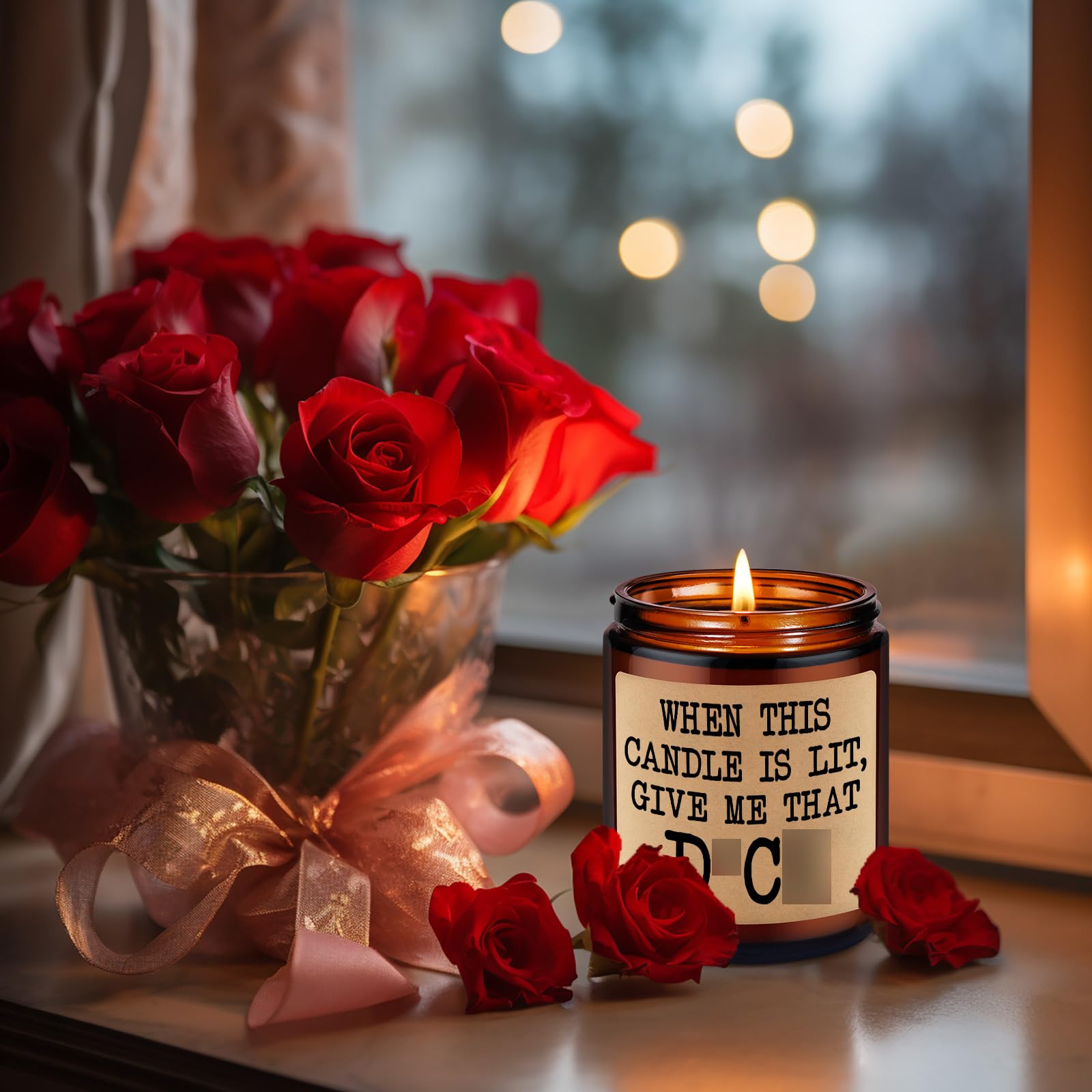 GSPY Scented Candle - Cute Gifts for Boyfriend, Bachelorette Gifts for Bride - Funny Fathers Day, Anniversary, Birthday, 5 Senses Ideas for Him, Boyfriend, Husband, Men, Fiance, Couples, Women, Her
