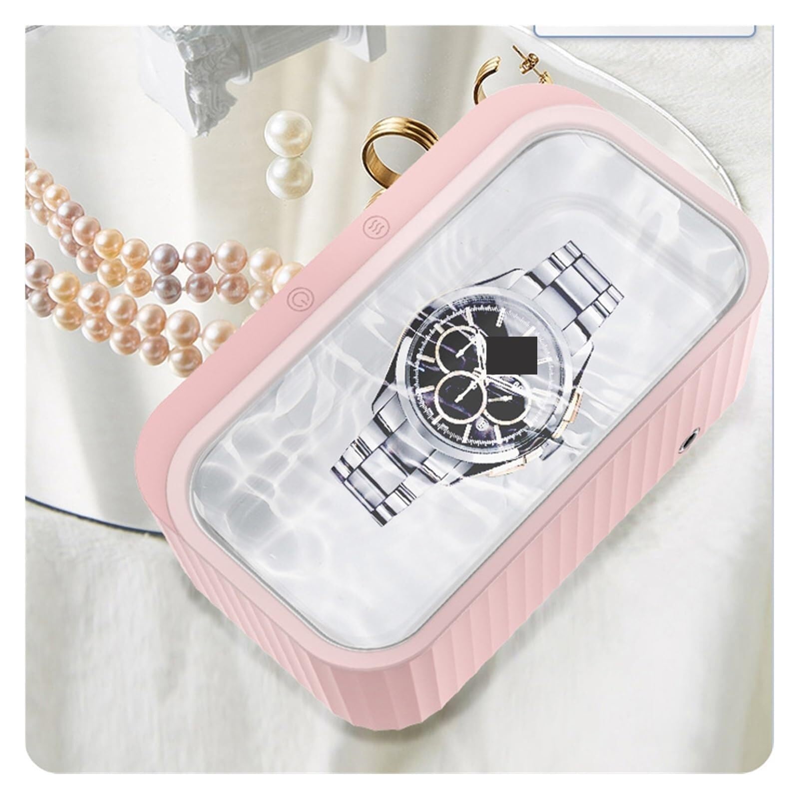 Limpiador de joyas, Máquina De Limpieza Ultrasónica, Frecuencia Para Piezas Joyería, Gafas, Manicura, Cepillo Reloj Piedra,para retenedores