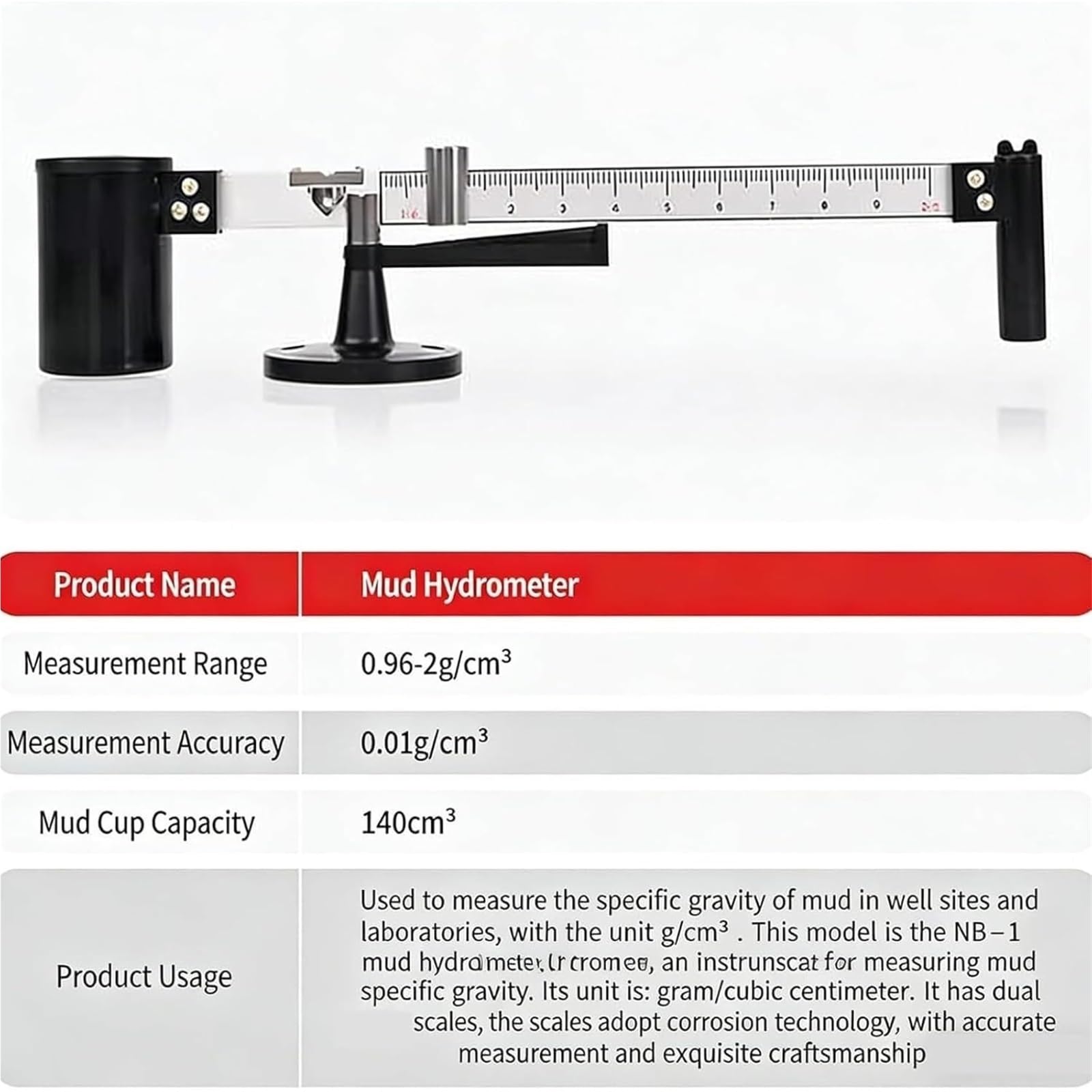 Kit di viscosimetro portatile per fango, idrometro e contenuto di sabbia, scatola in alluminio, reometro preciso, per analisi di laboratorio e perforazione sul campo