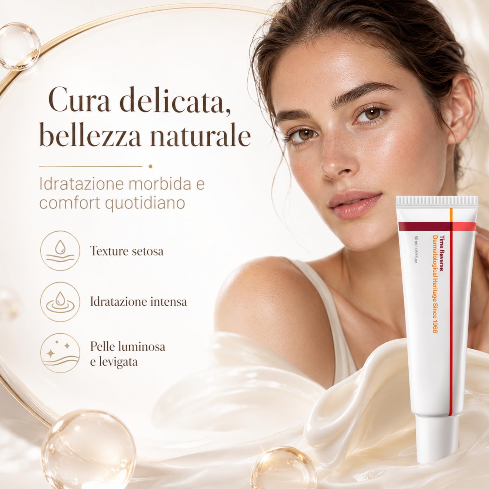 Kora Glow Crema KoraGlow Cica Glow Cream Crema Viso Anti Age Con Collagene E Ceramidi Per Pelle Compattta Idratata E Radiosa Per Routine Giornaliera (1 PCS)