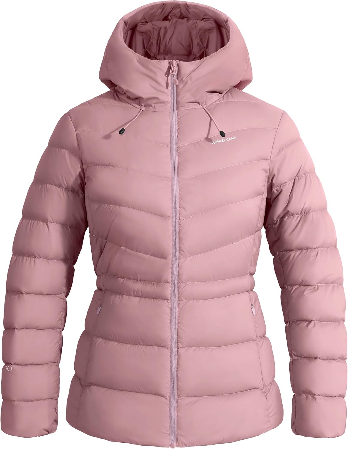Pioneer Camp Women’s Down Puffer Jacket Water-Repellent Winter Coat Quilted Fuffy Outerwear with Hood Pioneer Camp Women’s Down Puffer Jacket Water-Repellent Winter Coat Quilted Fuffy Outerwear with Hood