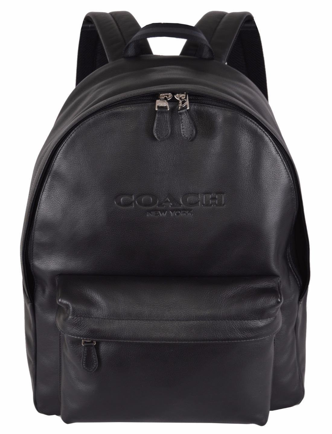black coach backpack mens
