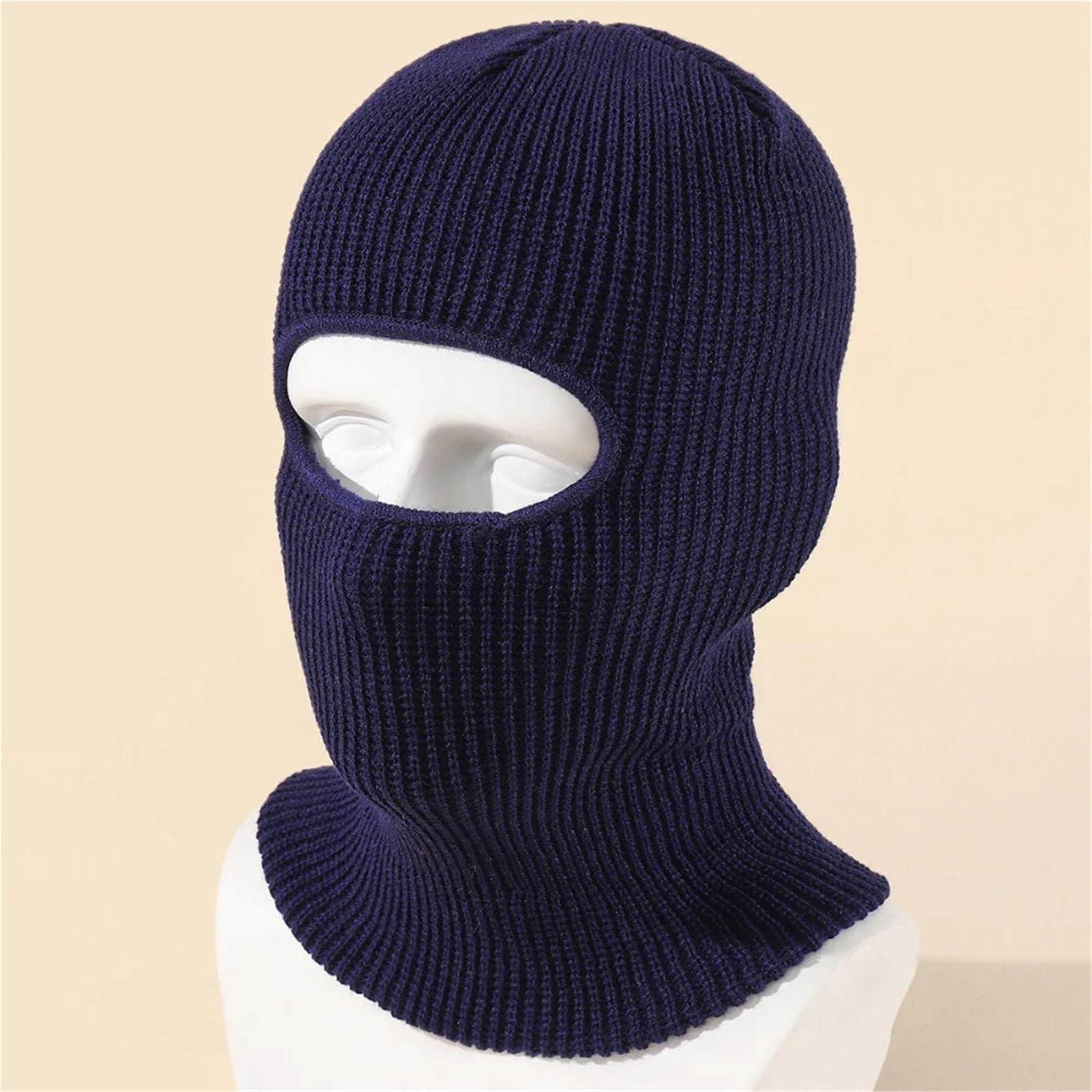 2Pcs Full Face Cover Ski Mask Hat Knitted Hats Outdoor Cycling Ear Protection Beanies Men Per Ciclismo Sci