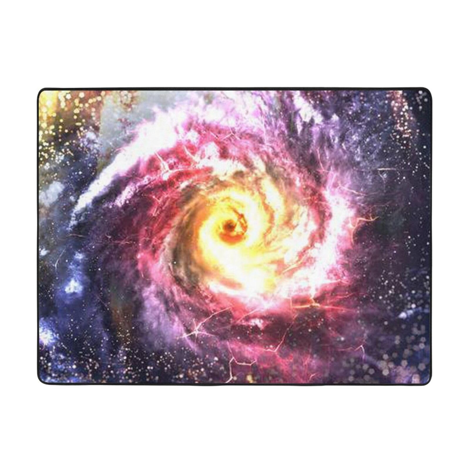 Tapis moderne de chambre doux Cosmic Storm pour créer un coin lecture cosy