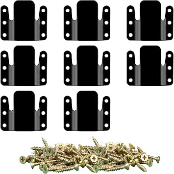 DEEPDREAM 8 Pcs Sectional Couch Connectors Metal Couch Clips Sofa Connector Interlocking Furniture Connector with 50 Pcs Screws...