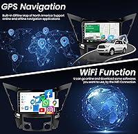 Vista 8 de Radio de coche 5G WiFi estéreo para Hyundai Sonata 2010 2011 2012 2013 2014 2015: Carplay Android Auto Bluetooth con 9 "IPS pantalla táctil BT