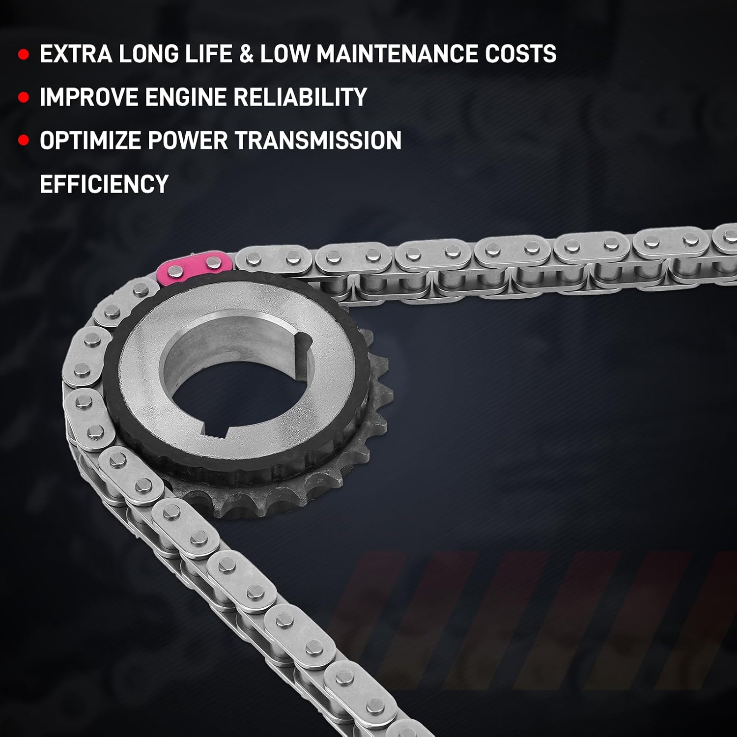 Timing Chain Kit w/VVT Compatible with Chevrolet Equinox 11-17 Impala Malibu 14 Cobalt HHR 09-10, Buick Regal LaCrosse Verano 12-17, GMC Terrain 11-17, Pontiac G5 L4 2.2L 2.4L Ecotec Replace# 12621505