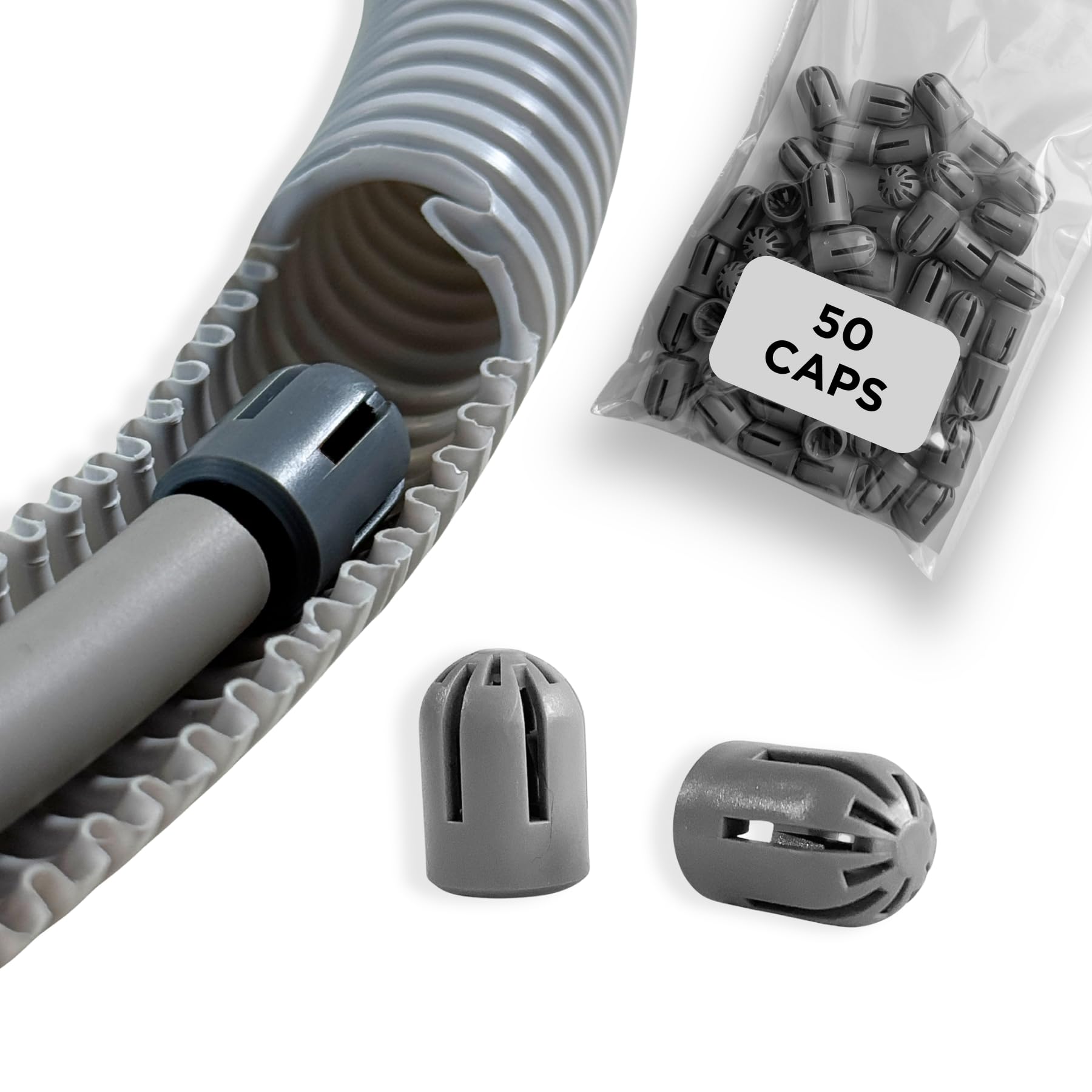 Kabeleinziehhilfe für Leerrohre, festsitzende Einziehhilfe für Leerrohre, NYM 3x, 4x & 5x1,5mm² sowie 3x2,5mm² für Handwerker und Laien (50, NYM Grey Allround)