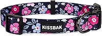 Vista 15 de KISSBAK Collar de perro para perros pequeños – Diseño especial lindo collar para perro hembra, suave, ajustable, elegante, floral, perrita S, flor
