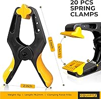 Vista 3 de Abrazaderas de resorte de 3 pulgadas, paquete de 20 abrazaderas para soporte de fondo, lonas, manualidades y cubierta de piscina con apertura
