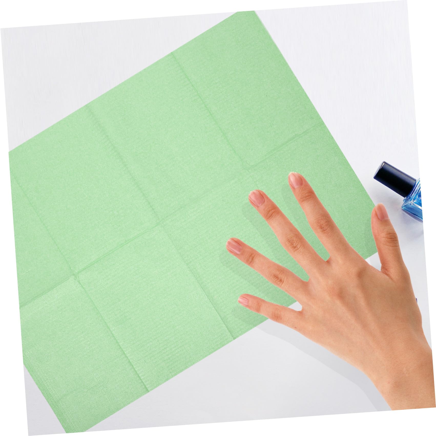 Levemolo Tappetini Monouso per Unghie e Tatuaggi in Carta Morbida Non Irritante 125 Pezzi per Saloni di Bellezza e Servizi Mobili di Manicure