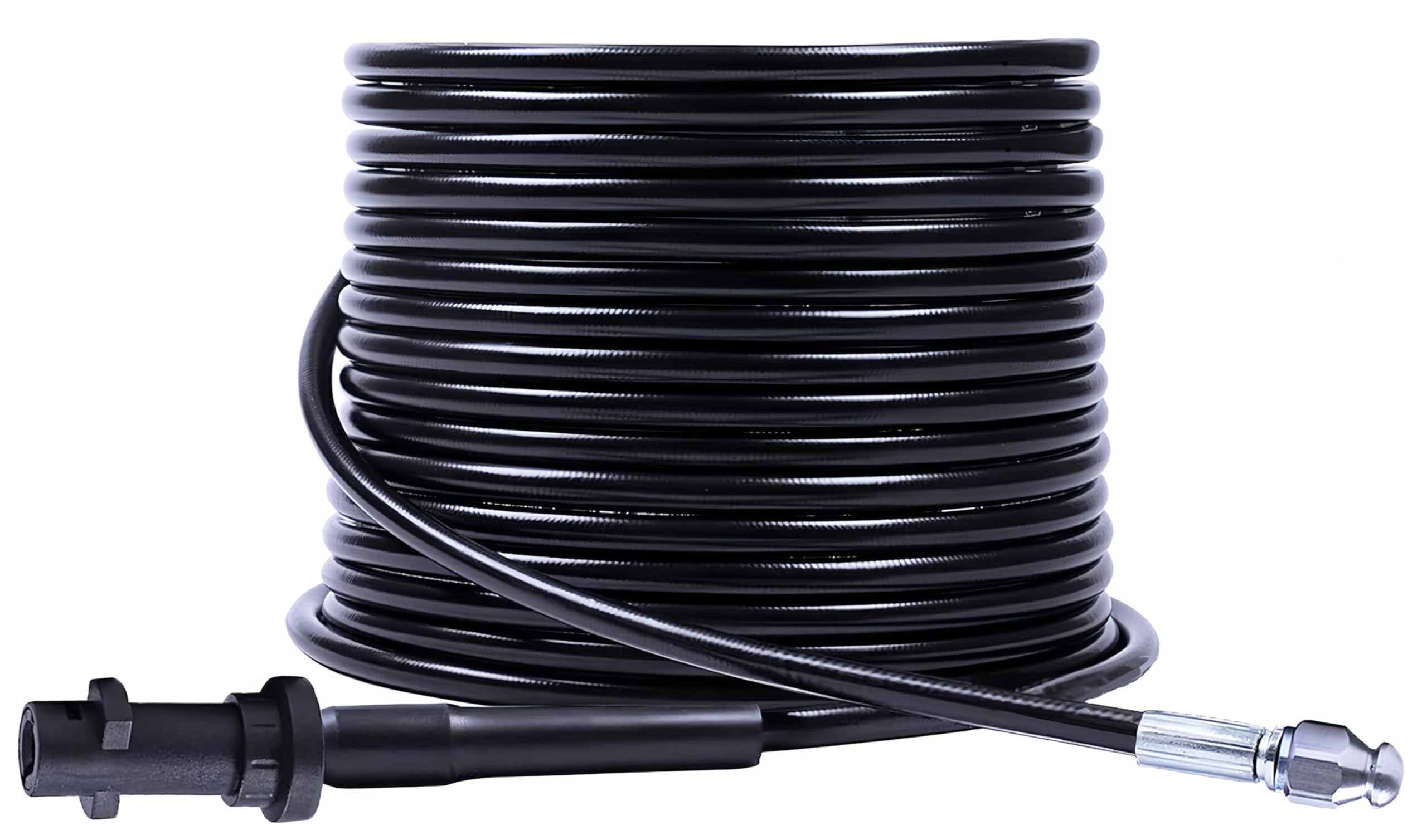 Stone Banks 10m Pressure Washer Drain Pipe Hose Cleaning Kit for Karcher, Pressure Washer Drain Cleaner Hose for Karcher K2 K3 K4 K5 K6 K7, Sewer Jetter Hose with Jet Nozzle 180Bar/60°C