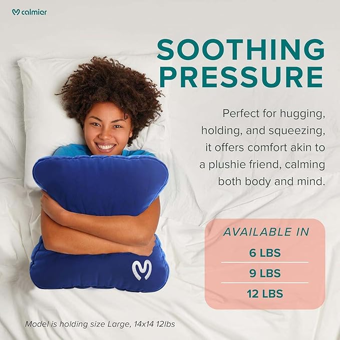 Almohada Ponderada de 9 lb con Relleno de Microesferas y Funda Extraíble miniatura 3