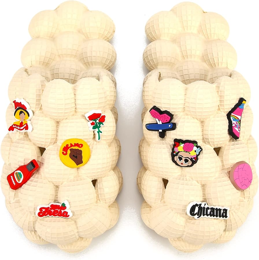 Diapositivas De Burbujas Para Mujeres Y Hombres | Pantuflas De Masaje
