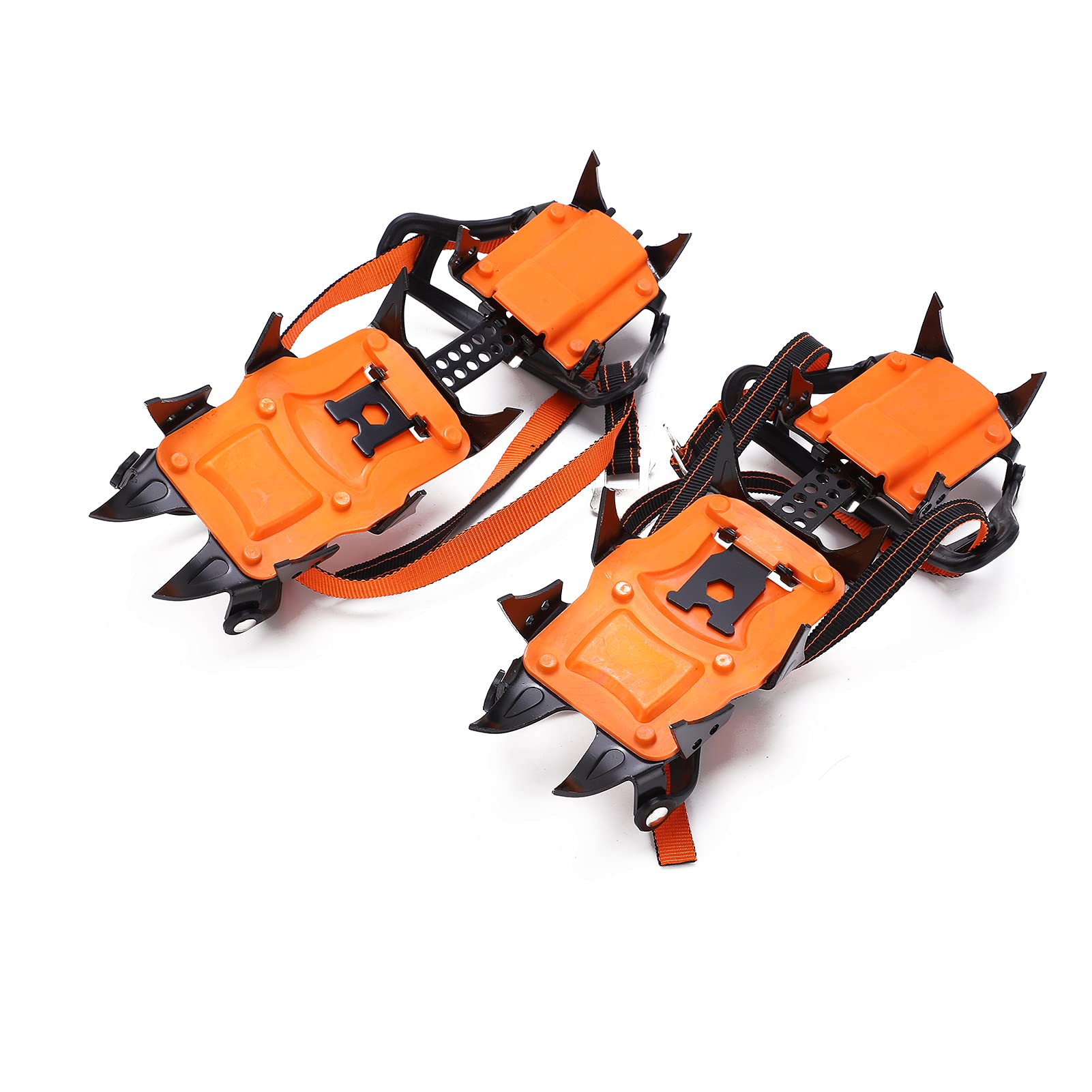 Crampones resbalan 12 Dientes de Resistencia para el Desierto del día de la Nieve, Agarre de Agarre Fuerte y de Transporte de Transporte, y transportan un Efecto de patín único,