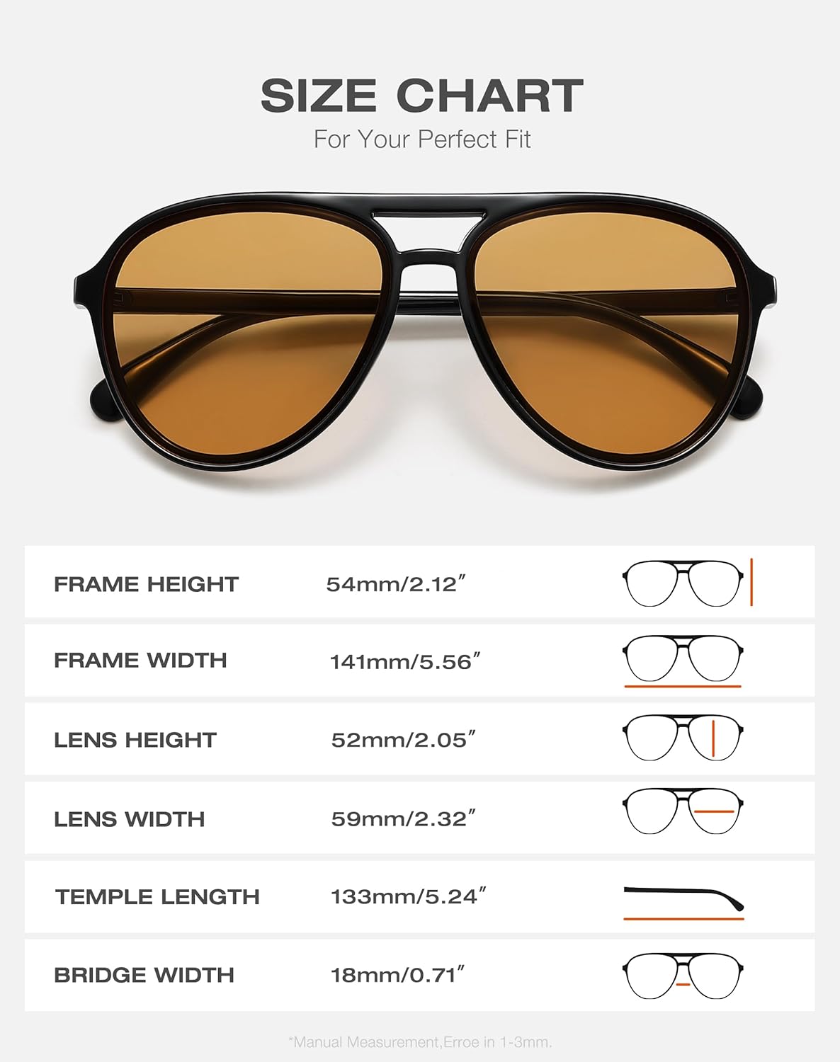 Retro Aviator Sunglasses Women Men Classic Trendy Vintage Double Bridge Aviators Sun Glasses UV Protection - Image 5