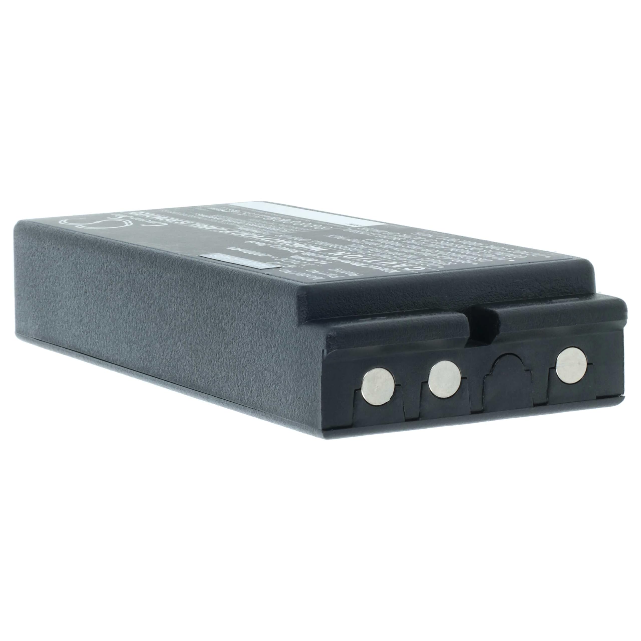 vhbw 2X batería reemplaza Ikusi BT12, 2303696 para Mando a Distancia Industrial (2000 mAh, 7,2 V, NiMH) - Negro