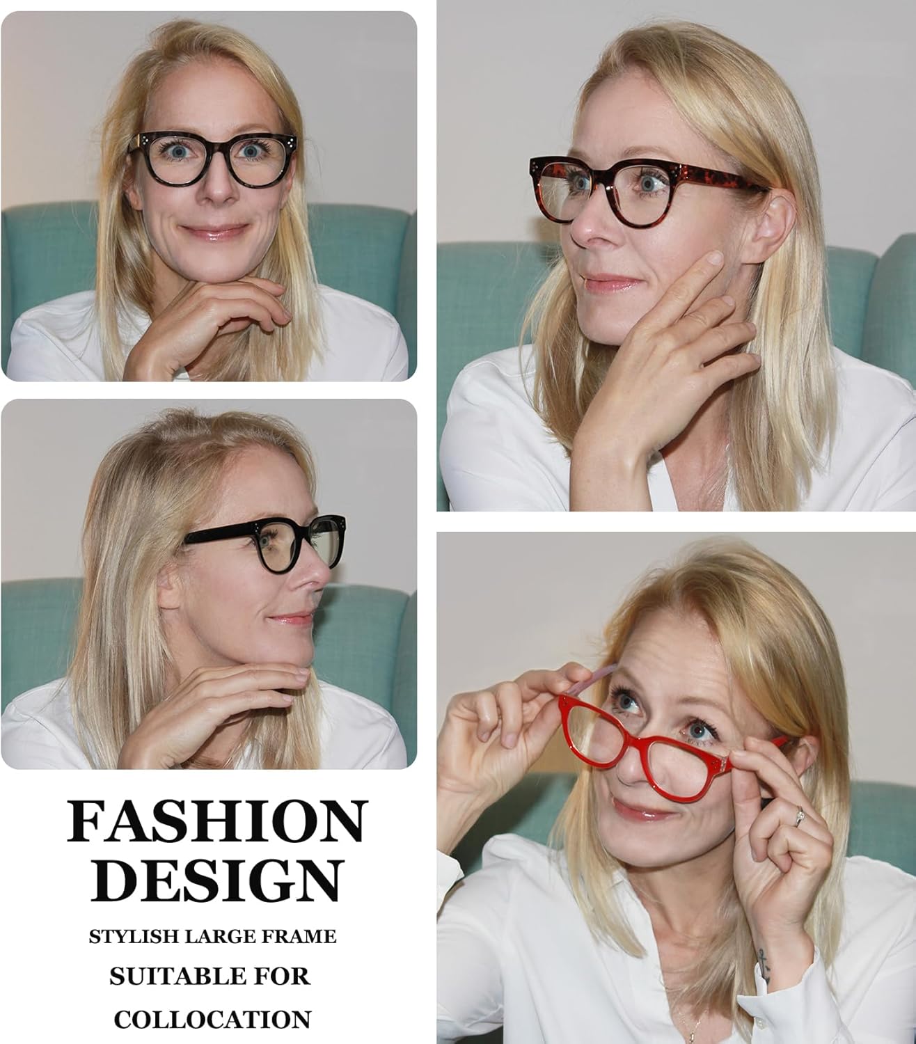 Eyekepper 4-packing Bifocal Reading Glasses Women Stylish Bifocal Readers