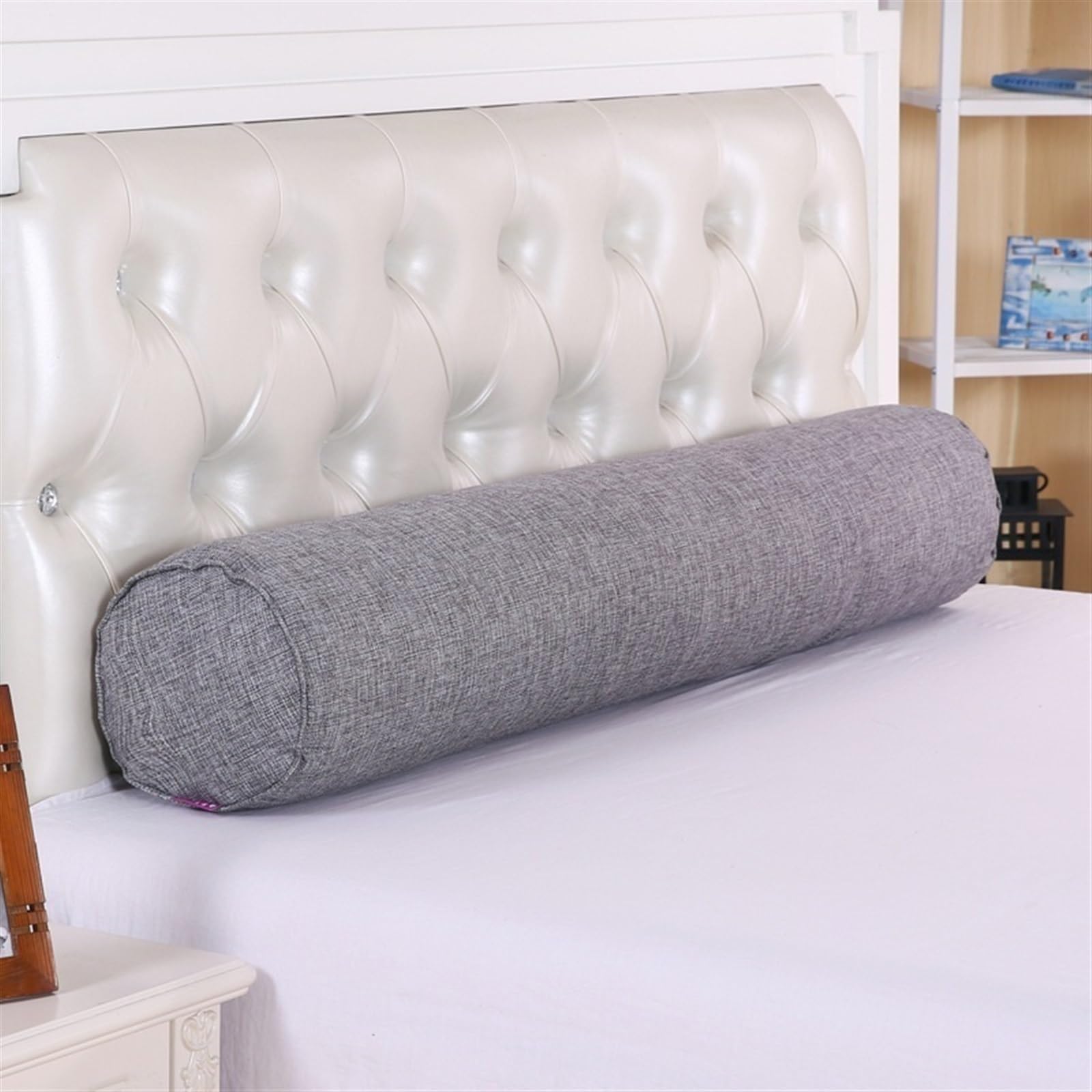 Poduszka na sofę - poduszka pod szyję i kolano zdejmowana poszewka wspierająca poduszka do spania na boku (średnia zielona 20 x 80 cm) - komfort i styl