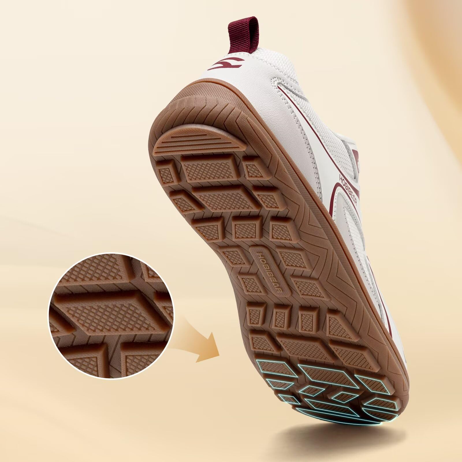 HOBIBEAR Zapatos Minimalistas para Mujeres Hombres Caminar Punta Ancha Sneaker Unisex Zero Drop Casual Antideslizante Calzado Deportivo Zapatillas