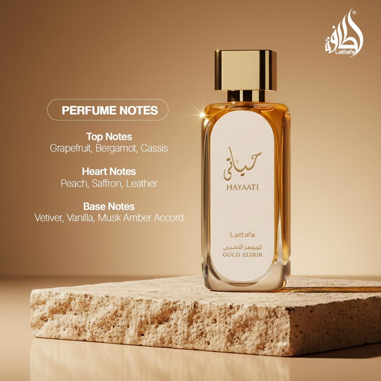 Lattafa Hayaati Gold Elixir Eau De Parfum Spray for Unisex, 3.4 Ounce - Image 4