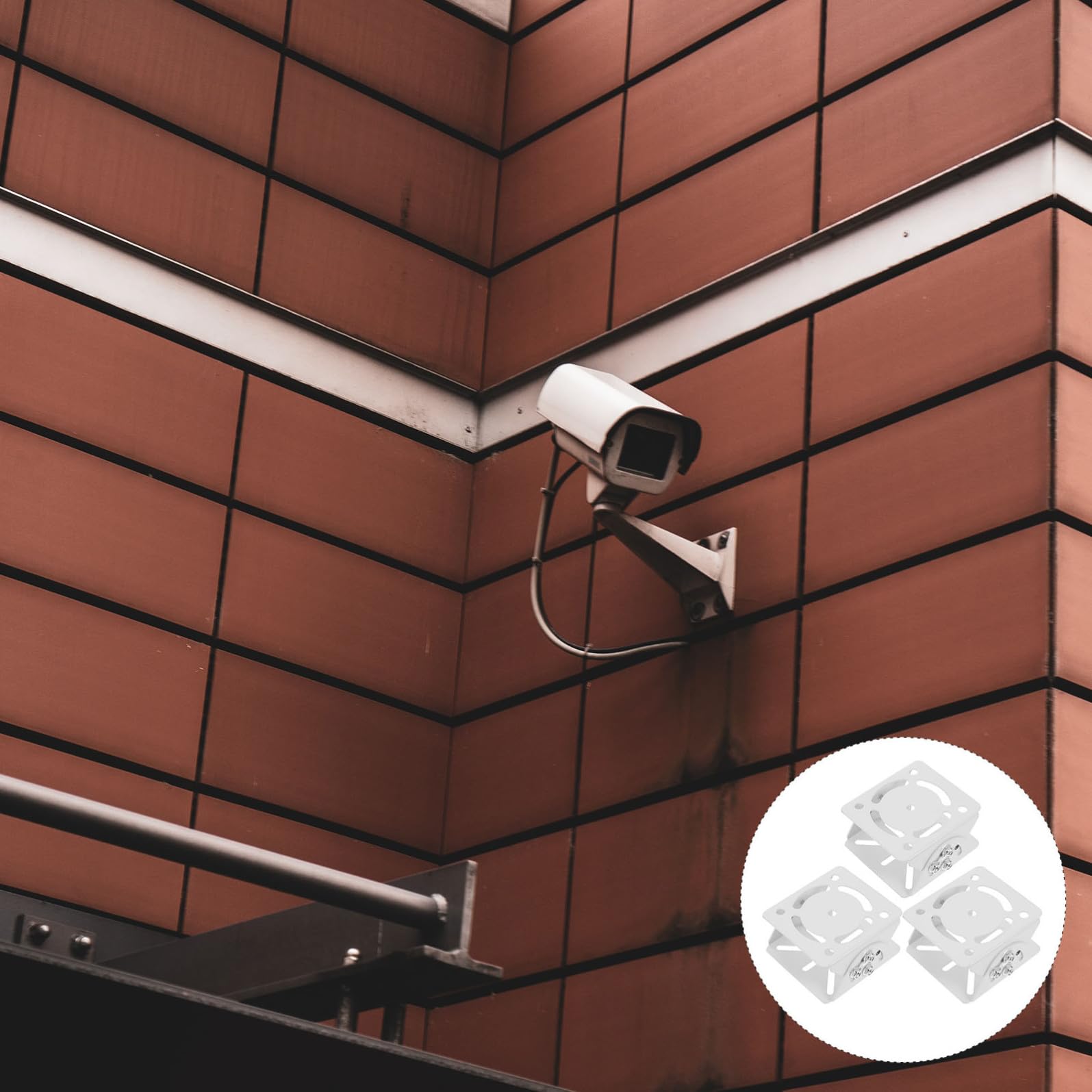 Alipis Supporto per Telecamera Staffa in Bianco 3 Facile da Installare da Usare per Accessori di Sorveglianza
