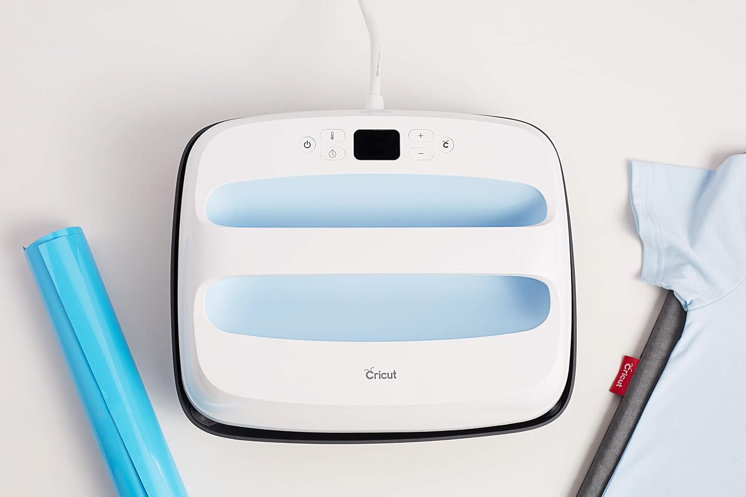 Cricut EasyPress 2 Heat Press Machine (12" x 10"), Ideal For Sweatshirts, T-Shirts, Blankets & More, Precise Temperature Control, Features Insulated Safety Base & Auto-Shut Off, Blue
