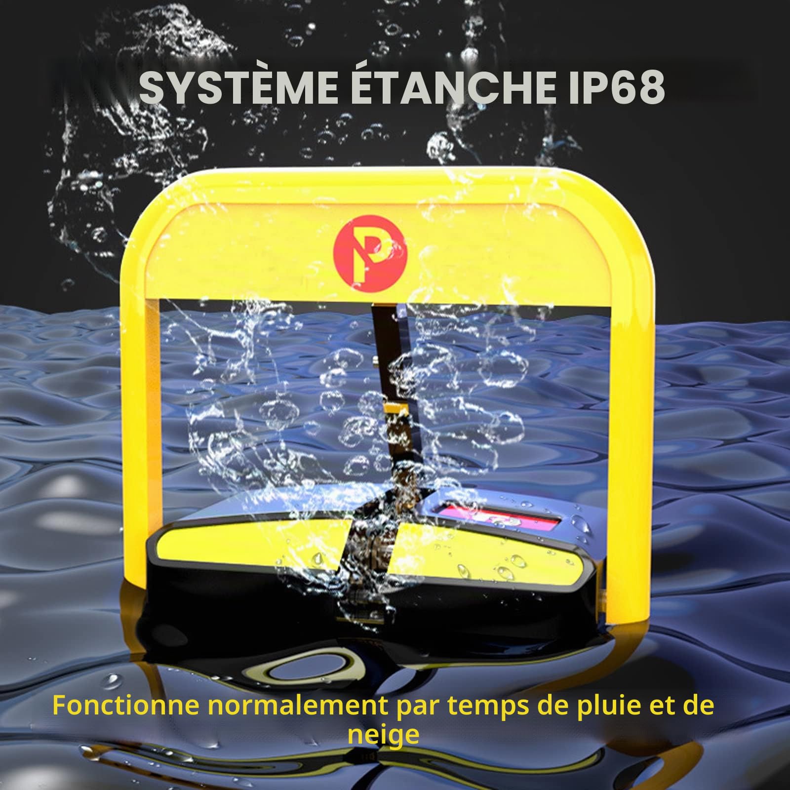 Barrière de Parking électrique avec Télécommande et Capteur, Distance de 50 M, Verrouillage de Stationnement Automatique, Verrou de Stationnement Auto à Télécommande