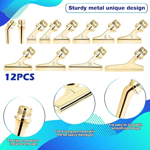 Miniatura 2 de DoreenBow Juego de 21 puntas de metal con punta de metal con punta de rosca de rosca de acero inoxidable de 45, puntas multiplacer, accesorios de