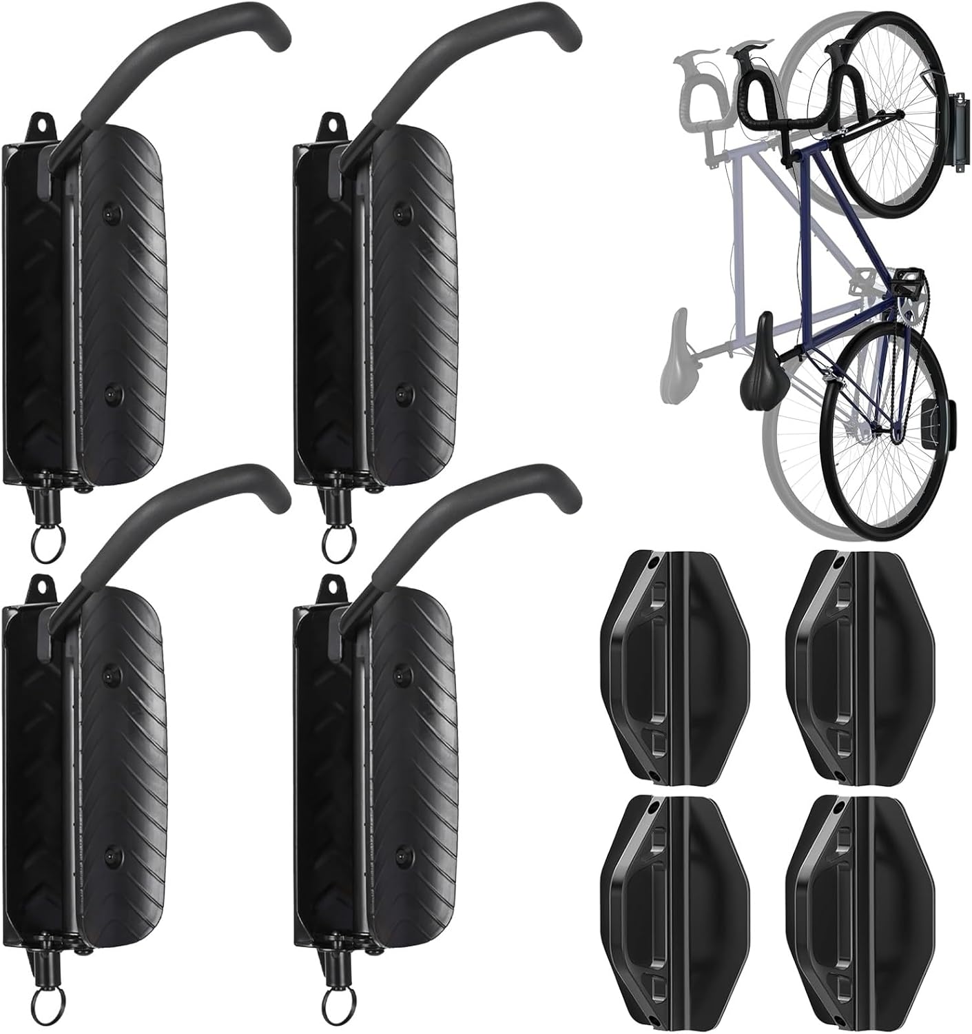 Bike Wall Mount, Bicycle Swivel Vertical Bike Rack, Bicycle Storage Rack for Garage Mountain Bike Road Bike