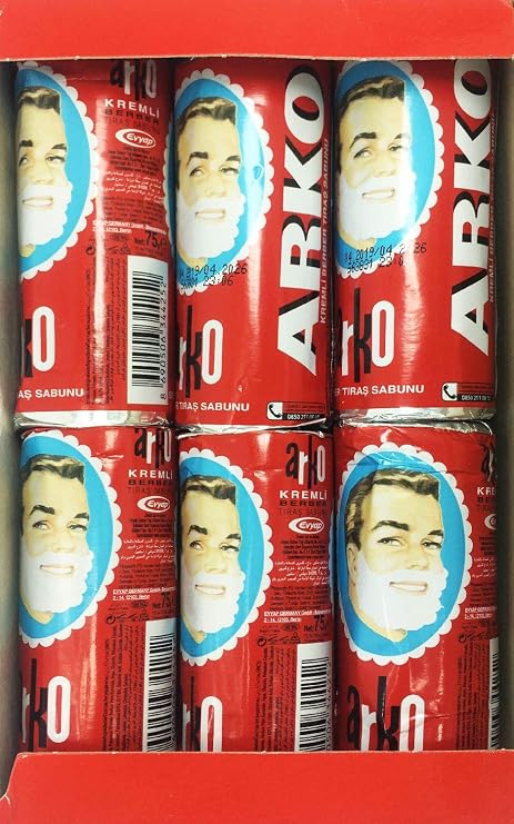 ARKO Klasik Tıraş Sabunu 12'li Paket (75gr x 12)