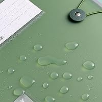 Vista 3 de Carpeta de archivos, 2 unidades, tamaño A4, carpeta de archivos de varias capas, carpeta de clasificación y organización de hojas sueltas, carpeta