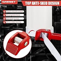 Vista 4 de DASBET Llave de correa de 12 pulgadas, correa de nailon ajustable, llave de tubo de filtro de aceite de doble capa, correa de mango de nailon