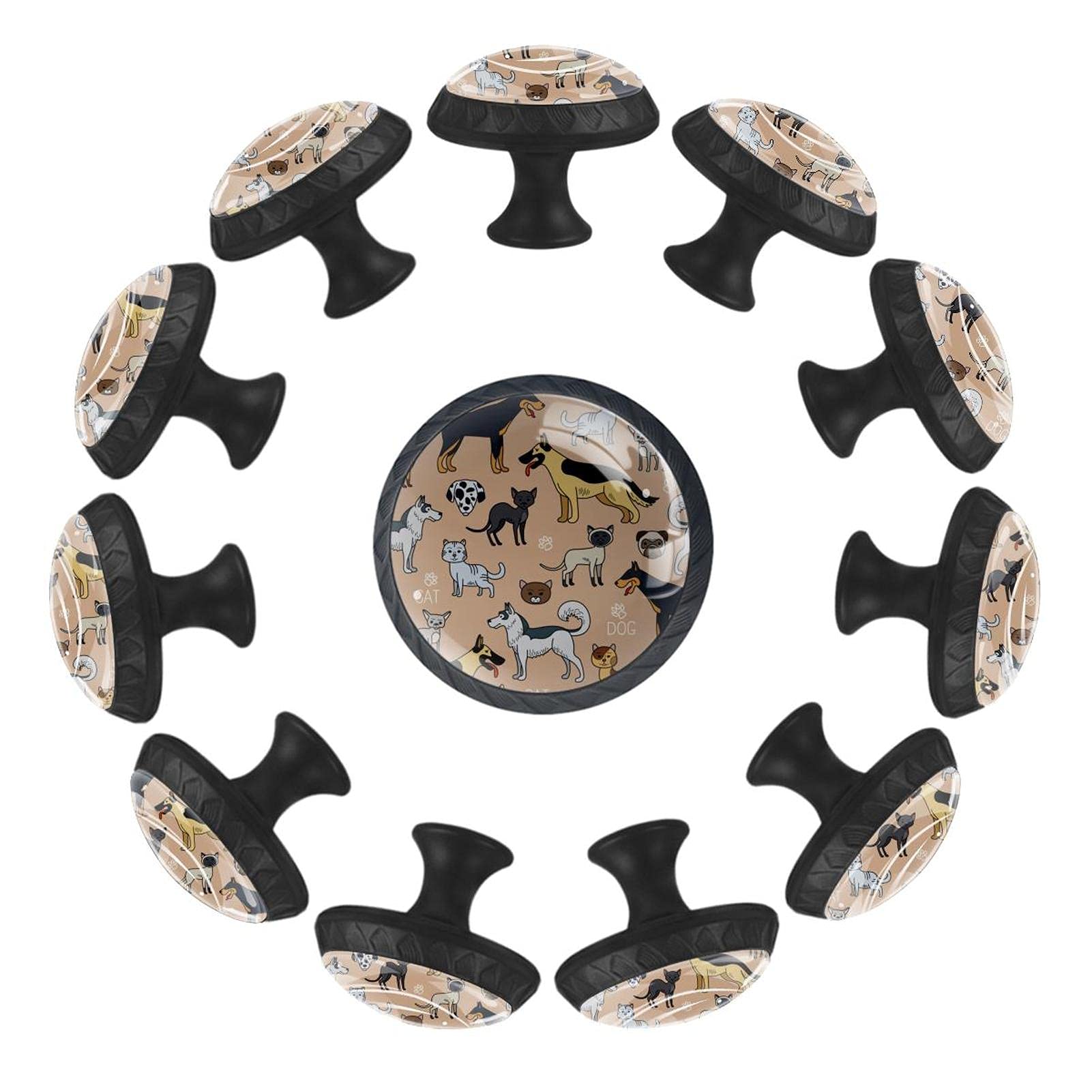 Boutons de tiroir ronds lot de 12 pour sécuriser et ouvrir facilement les meubles