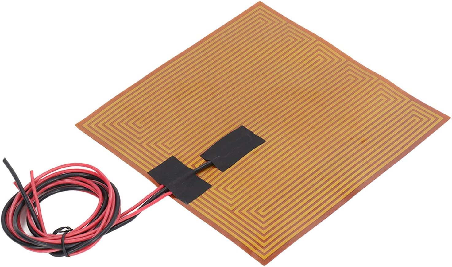 Tnfeeon Polyimide Heater Plate, Flexible Polyimide Material, Quick Heating Film for 3D Printers, 200x200mm with 100K Thermistor (DC24V 150W)