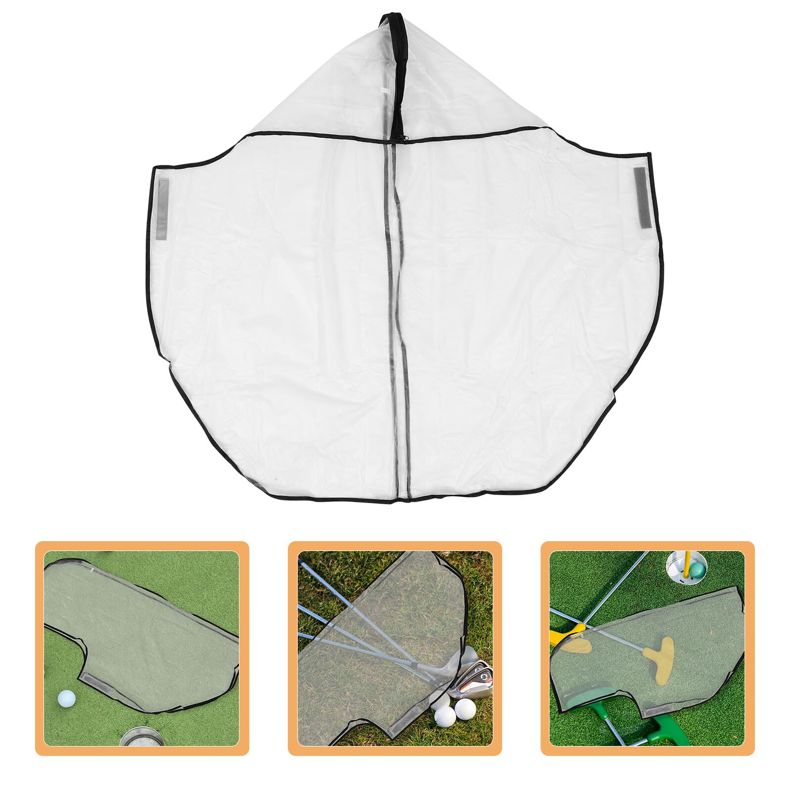 Alasum 2 Piezas Funda Transparente para Bolsa de Golf Cubierta y Antipolvo con Cremallera Protección para Palos y Carros de Golf Resistente la Lluvia Viento