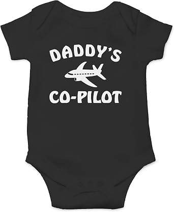 AW Fashions Daddys Co-Pilot - Adventures With Dad - Funny Infant One-piece Baby Bodysuit