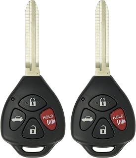 Keyless2Go Replacement for 2 New Keyless Entry Remote Car Key for Select Toyota Avalon Corolla Vehicles That Use GQ4-29T with 4D67 Chip