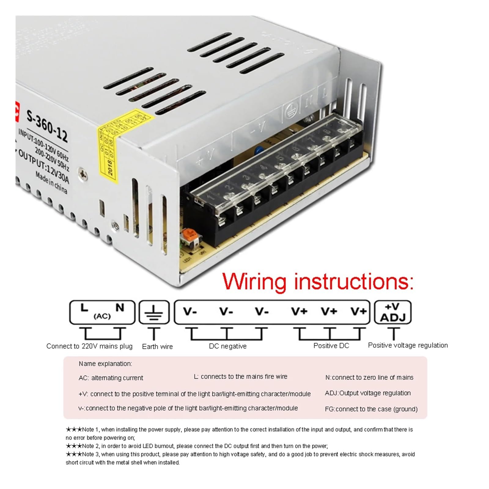Sterownik zasilacza impulsowego LED 3V 5V 6V 9V 12V 13,8V 15V 18V 24V 28V DC Zasilacz impulsowy SMPS do taśm LED CCTV do kampera, samochodu, komputera, laboratorium(9V,2A)