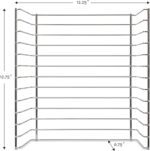 Vista 13 de Rejilla de alambre para almacenamiento de rompecabezas Melissa & Doug, capacidad para hasta 12 rompecabezas.