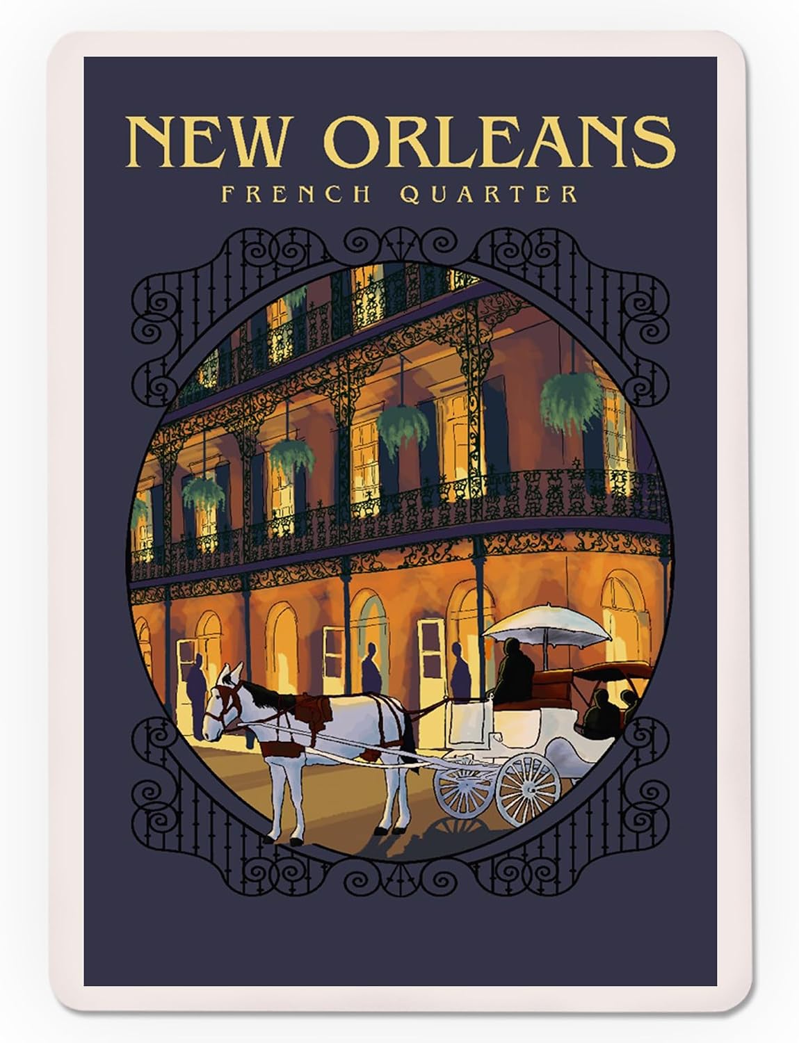 Lantern Press New Orleans, Louisiana, French Quarter, 52 Playing Cards for Adults, Poker Size Card Deck