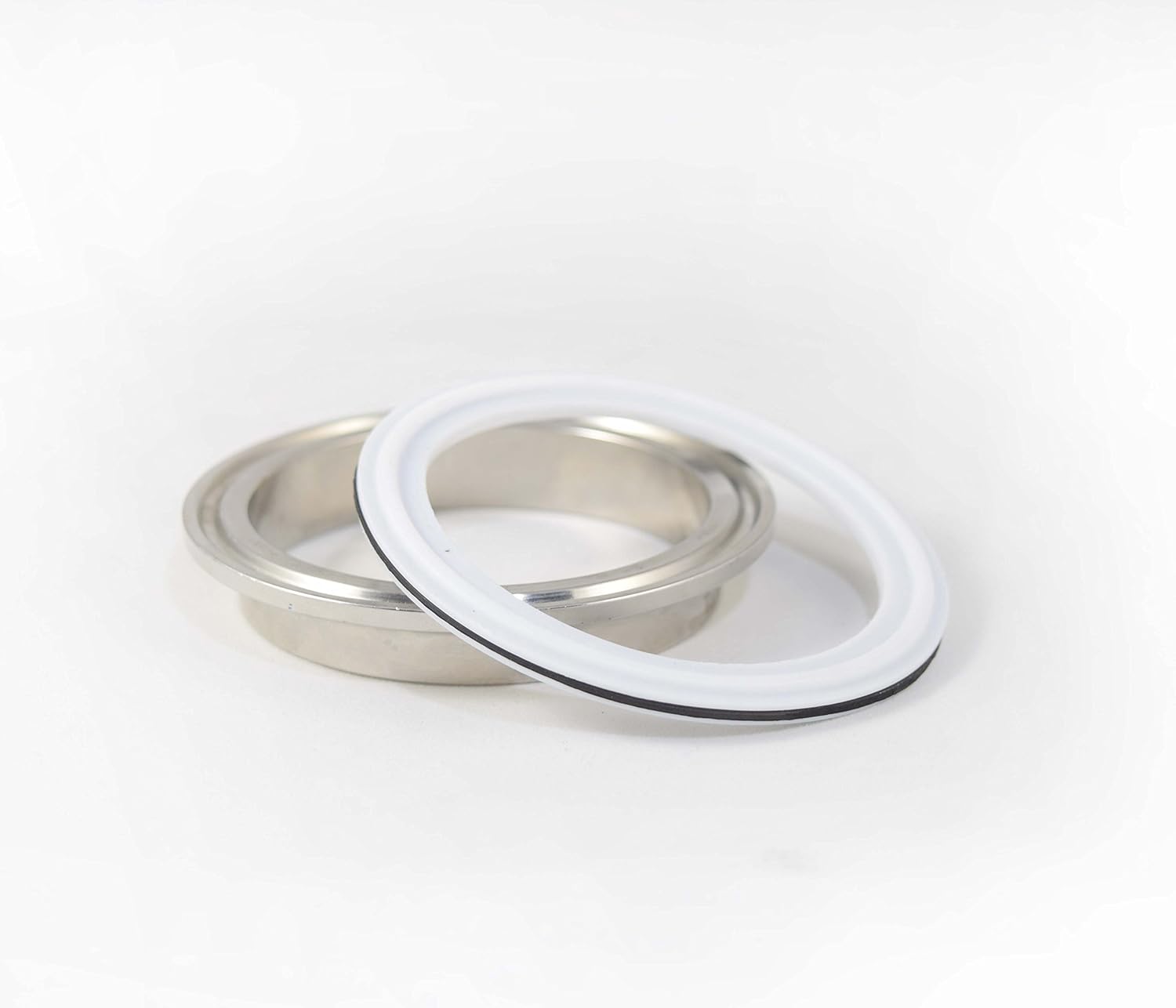 8" Tri Clamp Envelope Gasket PTFE (Teflon) PTFE X EPDM Sanitary Pharmaceutical Grade High Elasticity VS PTFE Alone! IE Longer Life.