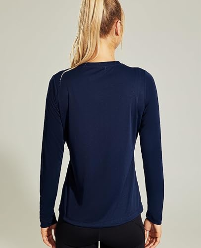 Miniatura 6 de Haimont Camisetas de manga larga con protección solar UPF50+ Dry Fit atléticas para correr, senderismo, camisetas ligeras con protección solar SPF