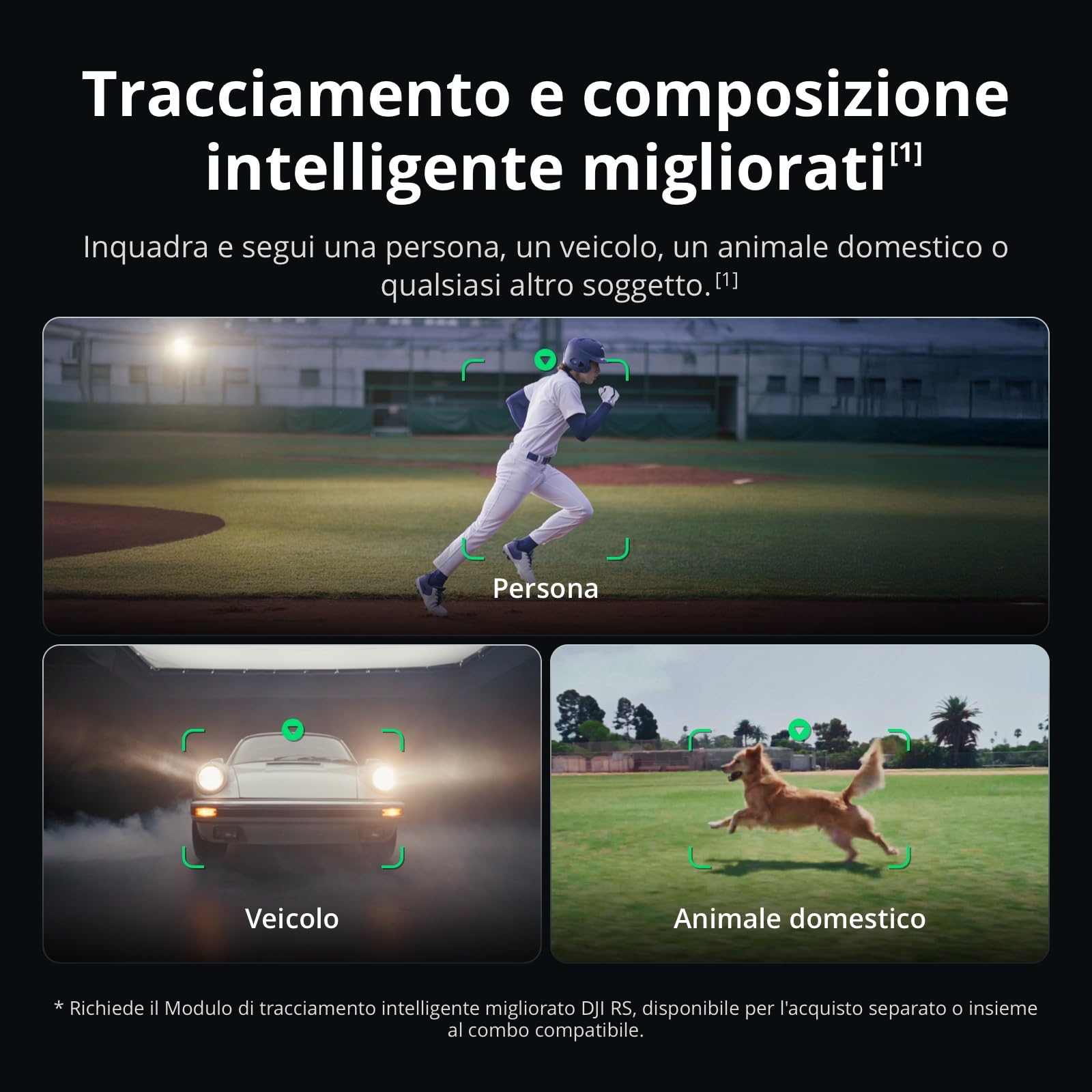 DJI RS 5 Combo, stabilizzatore per fotocamera Canon/Sony/Nikon/Fujifilm, tracciamento intelligente, impugnatura elettronica a valigetta, manopole di regolazione fine, nuovo indicatore dell'asse Z