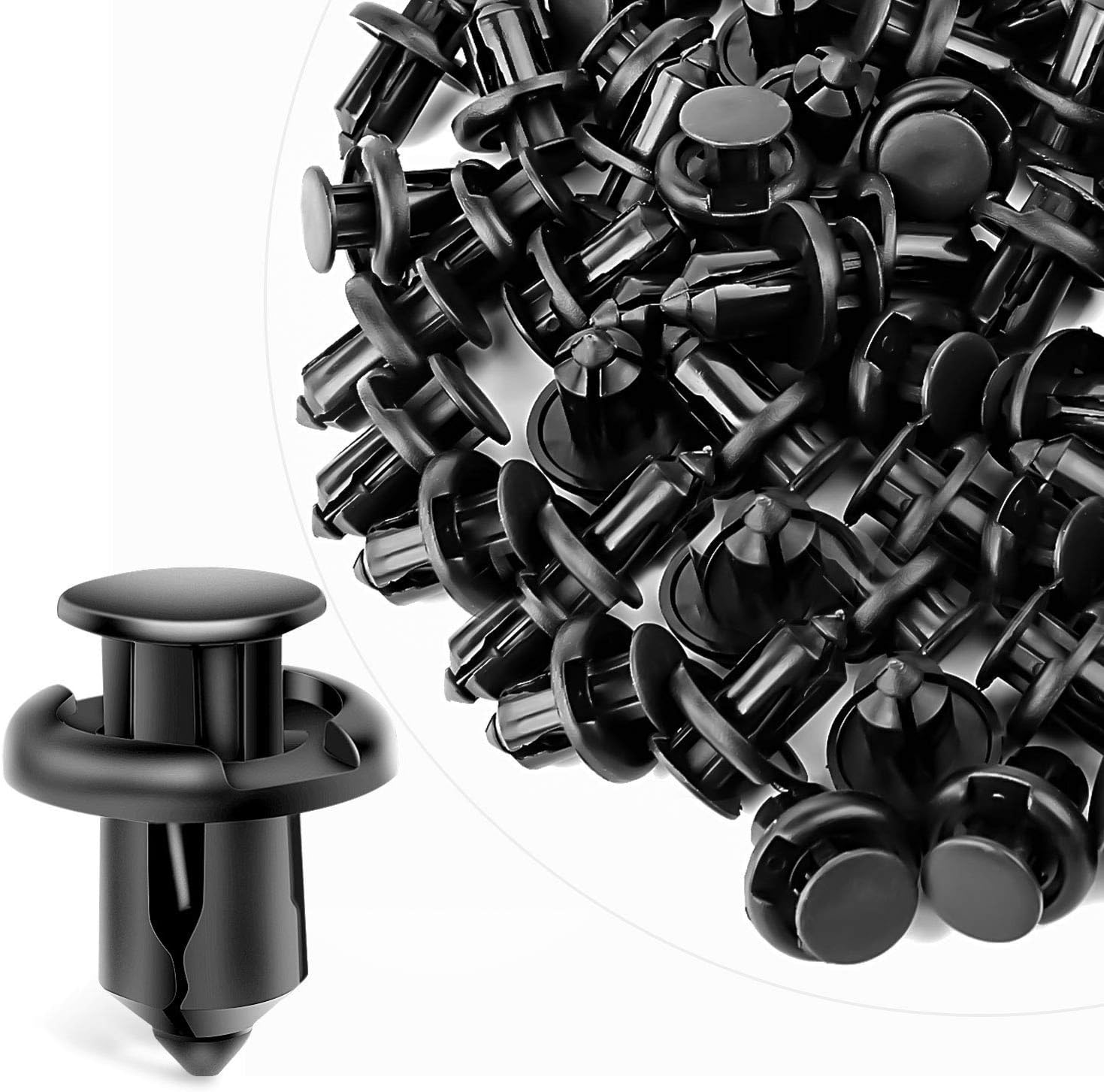 Sourcing Map 5Pcs 38x26x40mm Grapa Universal Plástico Negro Clip