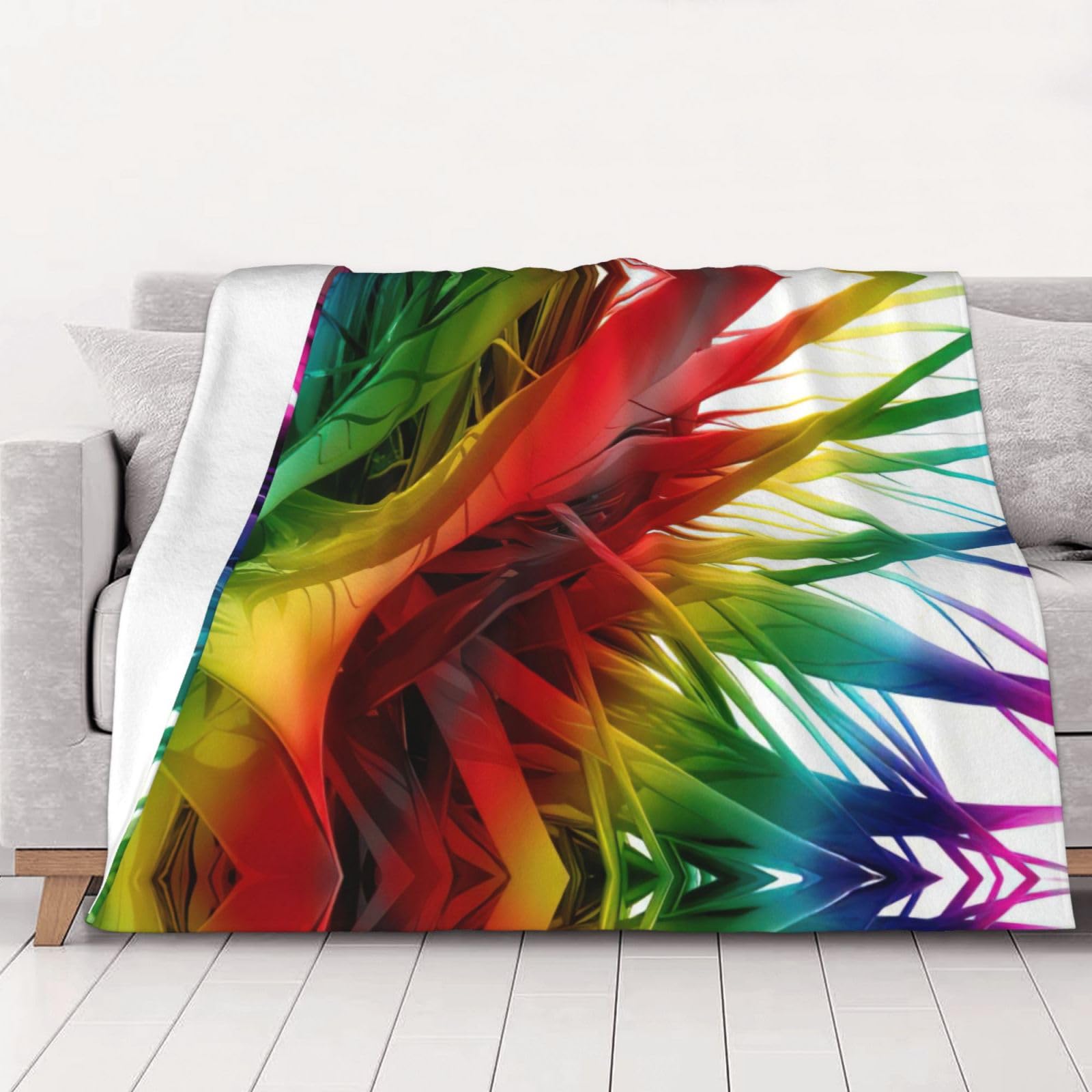 Couverture lit flanelle colorée légère pour camping et salon