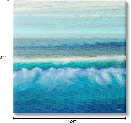 Miniatura 8 de Stupell Industries Lienzo decorativo para pared, diseño de olas de mar cepilladas, diseño de Michael Tienhaara